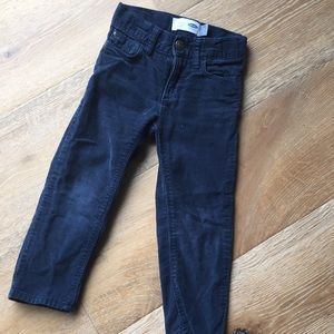3T Navy Corduroy Skinny Pant